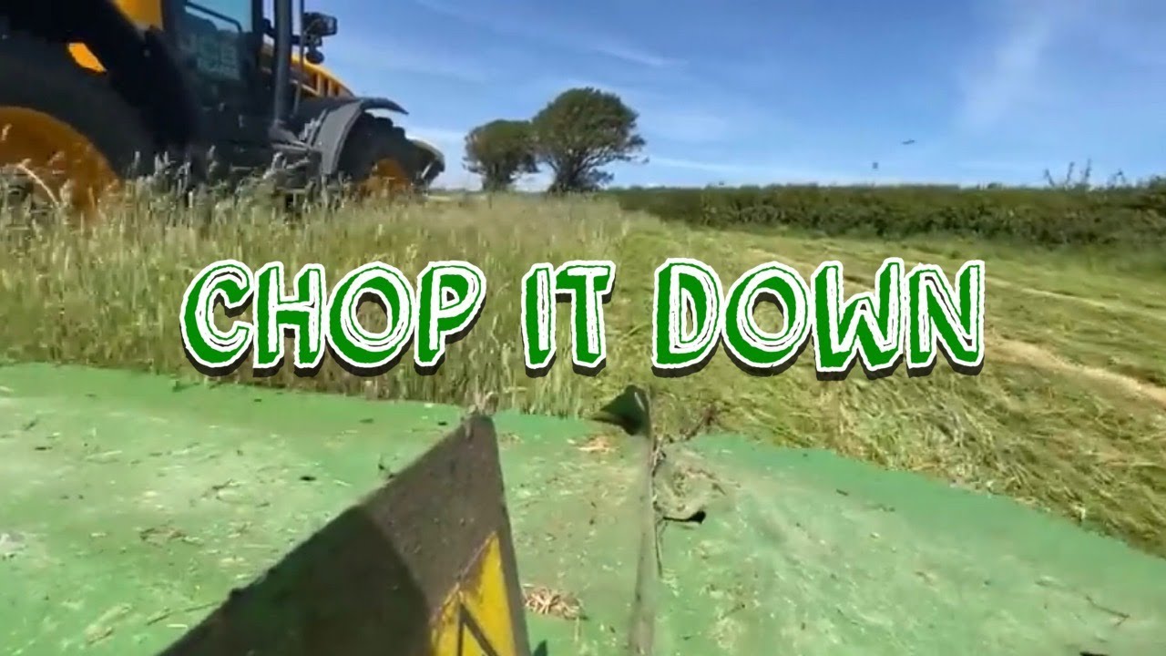 JCB Fastrac 4220, krone butterfly mowers, mowing. Episode 57