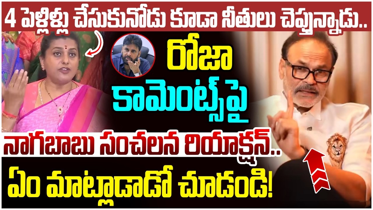Nagababu First Reaction on RK Roja | Pawan Kalyan | Janasena MLA Arava Sridhar Issue | AP News