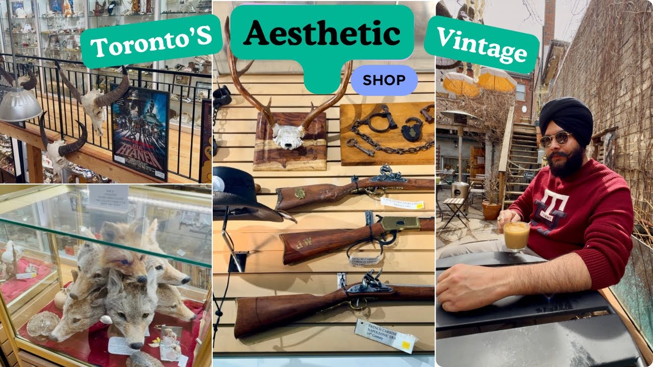 Toronto’s Aesthetic Vintage Shop & best Coffee | Kiran Nation Vlogs