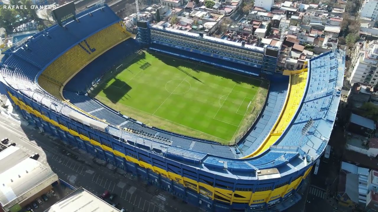 (4K) DRONE • La Bombonera + Caminito