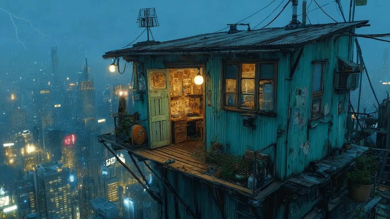 Sleepless in Shibuya – Lofi Jazz & Rain Ambience | Midnight Comfort