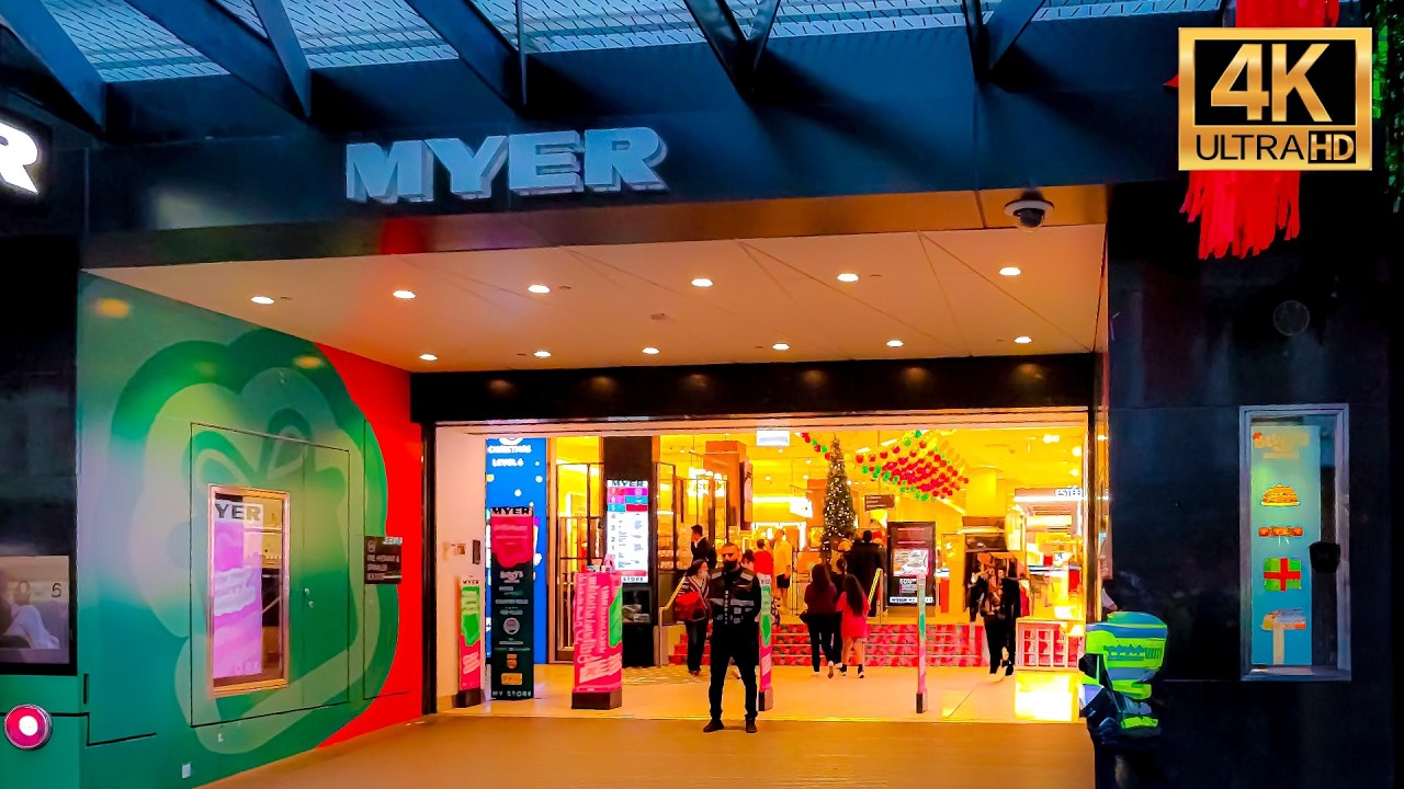 🇦🇺 Внутри культового универмага MYER AUSTRALIA в Мельбурне [видео 4K]