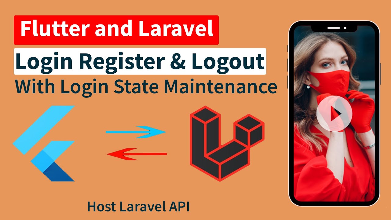 Create Flutter login Register and Logout with Laravel | Flutter Laravel Auth API