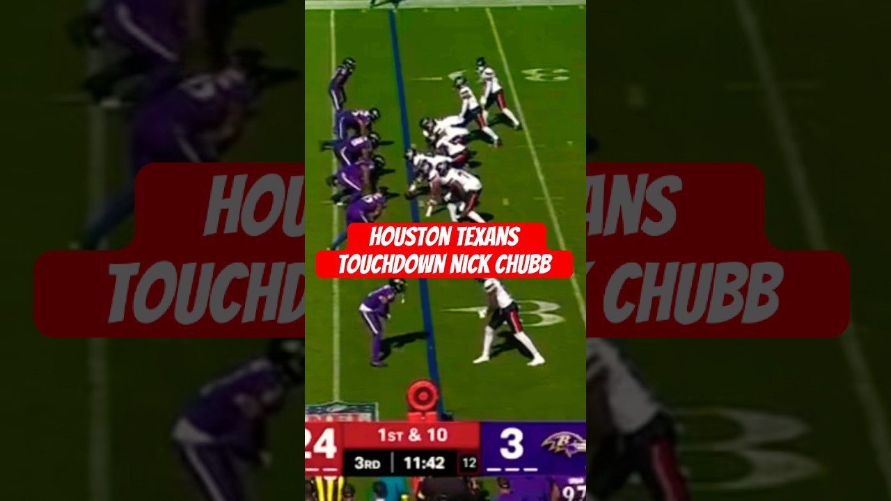 Тачдаун Хьюстон Тексанс Ник Чабб #nfl #nflnews #nflupdates #houstontexans #cjstroud #shorts #fyp