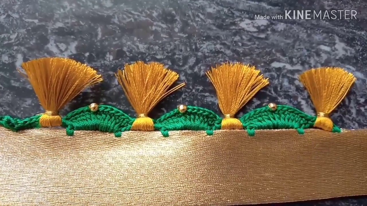 ಸೀರೆ ಕುಚ್ಚು#1 .sarre tassels designs tutorial for bignners.learn with me