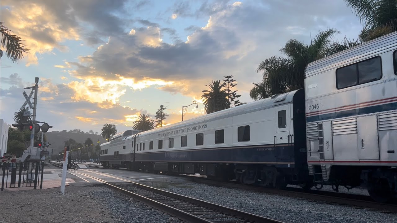 Weekly video with 2 private cars, FRA train with a special train on the Santa Barbara Subdivision 