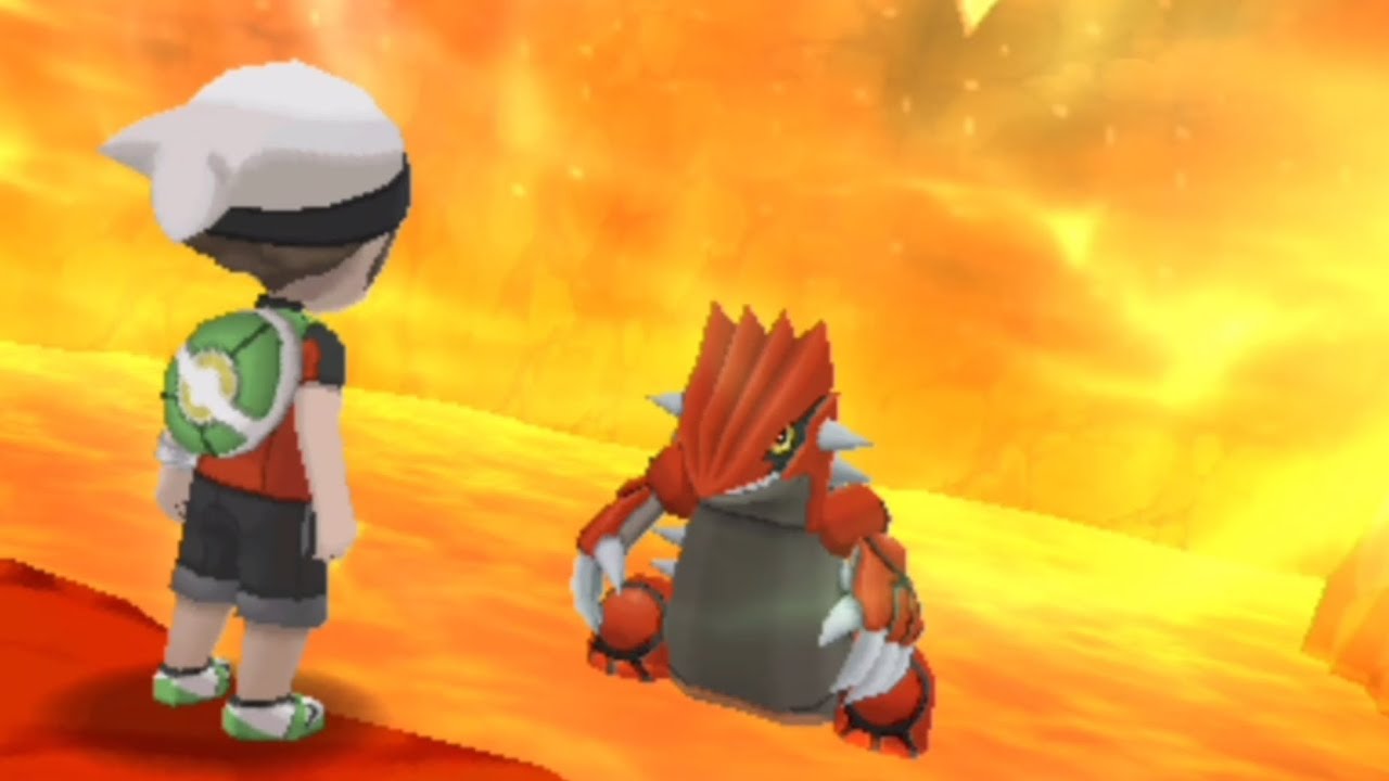 battle against groudon (pokemon omega ruby)