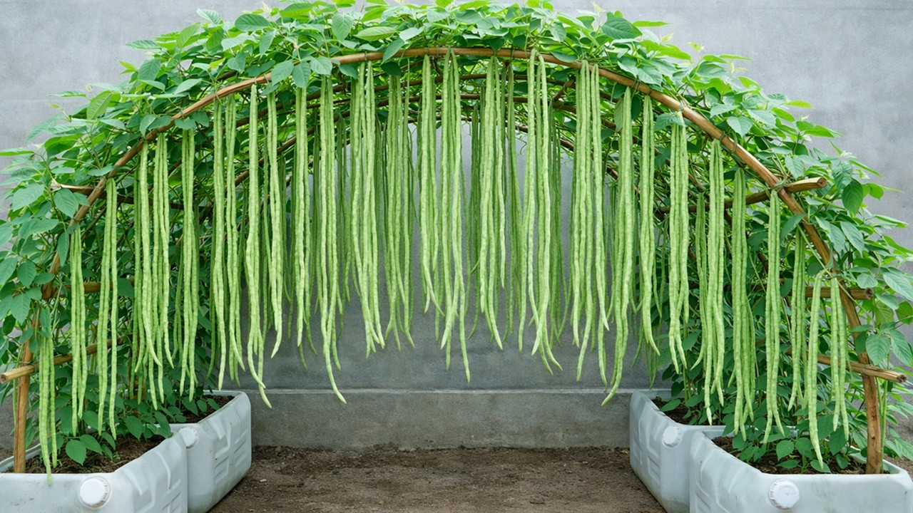Grow Long Beans in Plastic Containers on Balcony | Easy DIY For High-Yield
