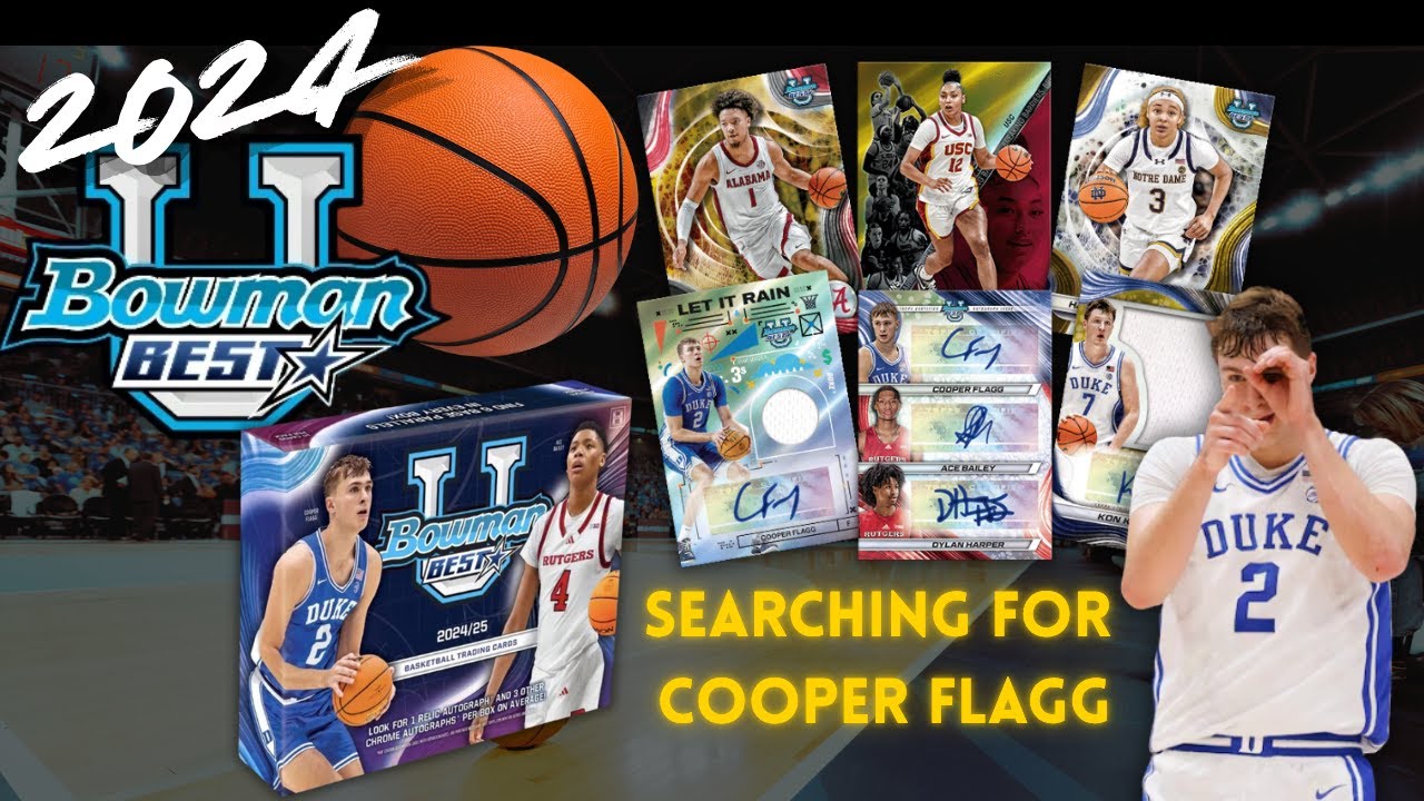 Another Attempt At A Cooper Flagg Auto🔥1x 2024 Bowman Best University Basketball Hobby Box!