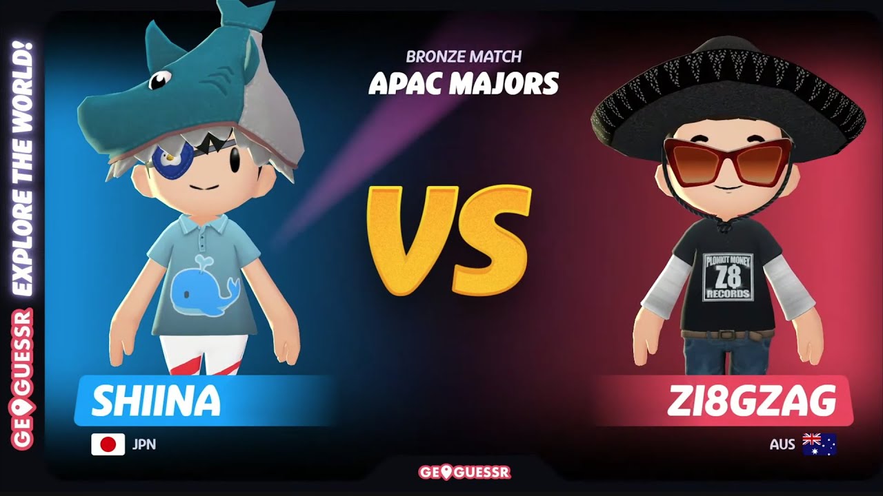 ３位決定戦 - GeoGuessr APAC MAJORS 2025 - SHIINA vs ZI8GZAG [日本語配信]