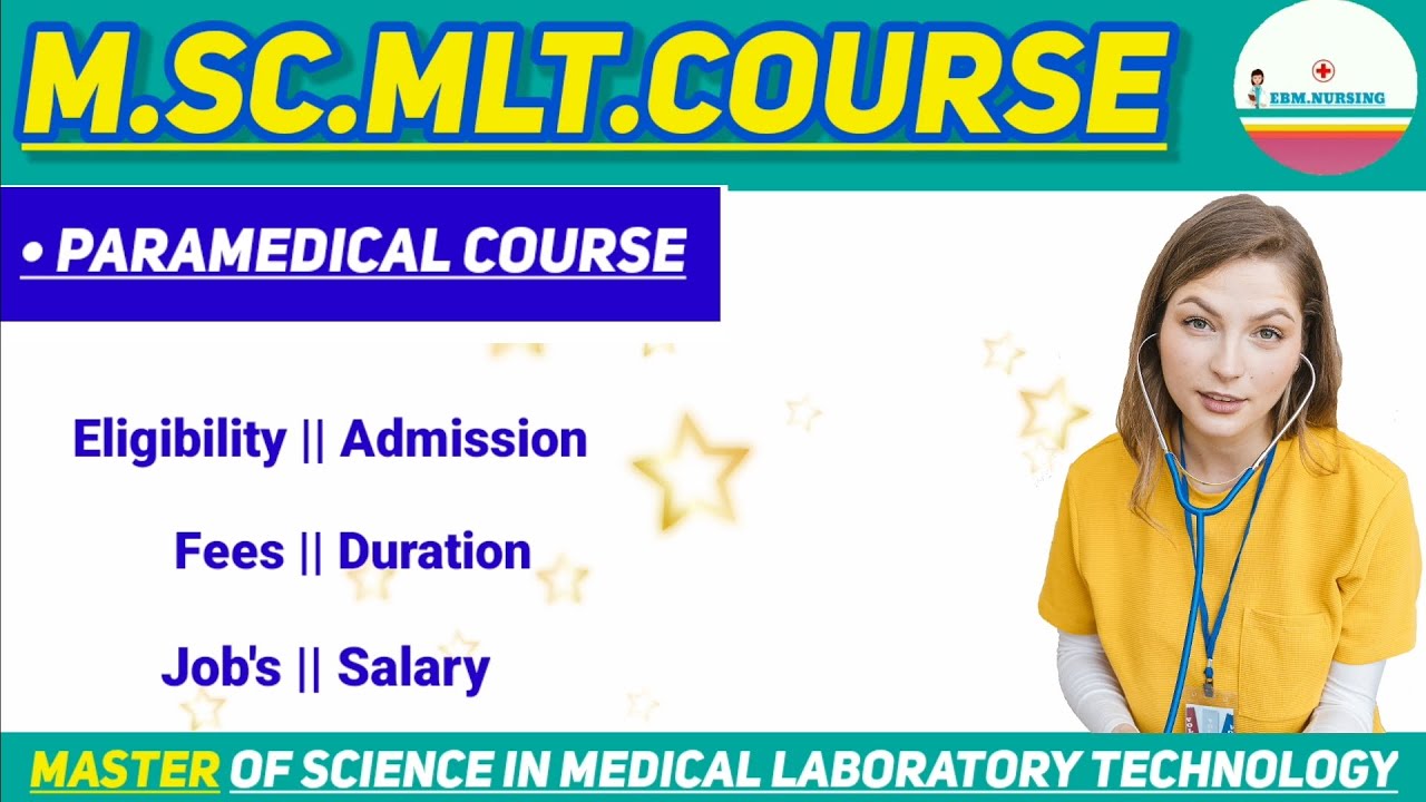 M.Sc.Medical Laboratory Technology Course. || Eligibility || Admission || Job's.