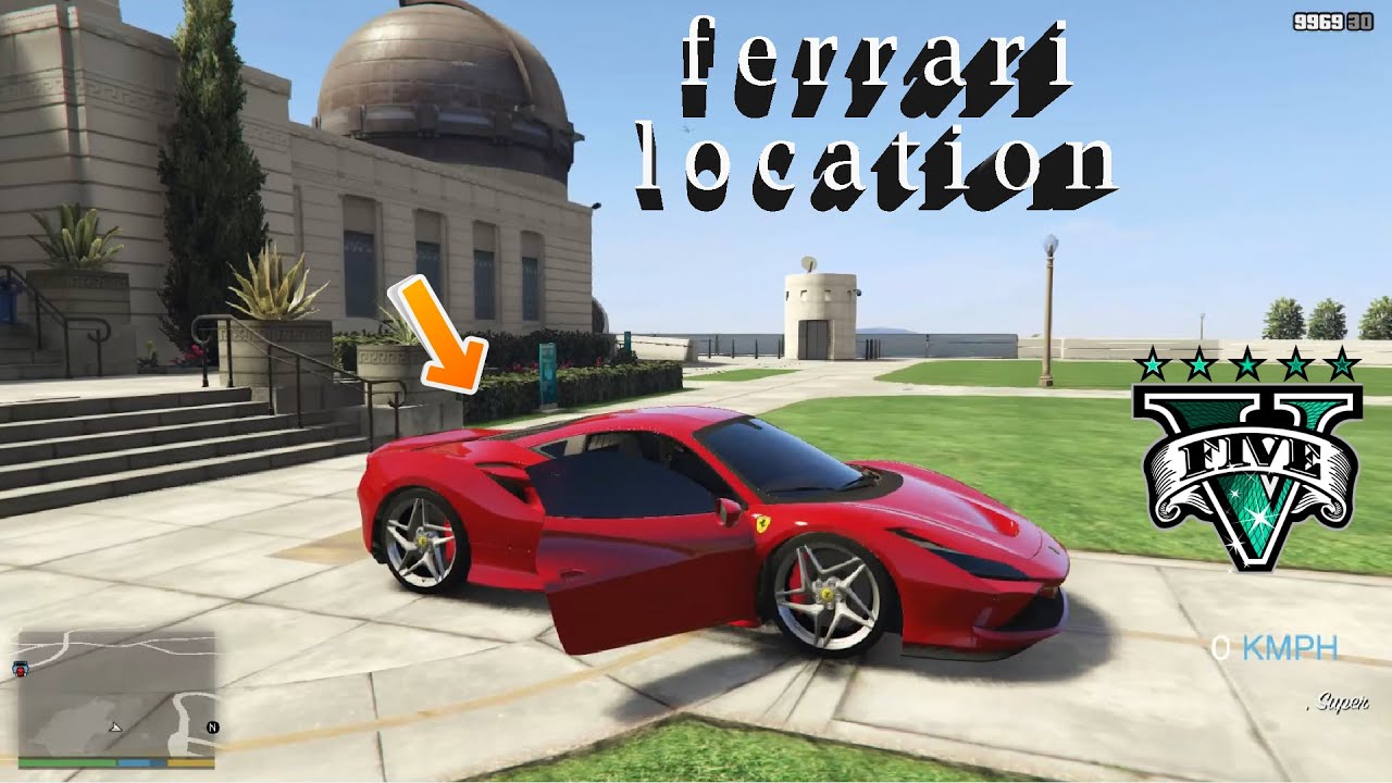 Gta 5 secret ferrari location (hidden location)