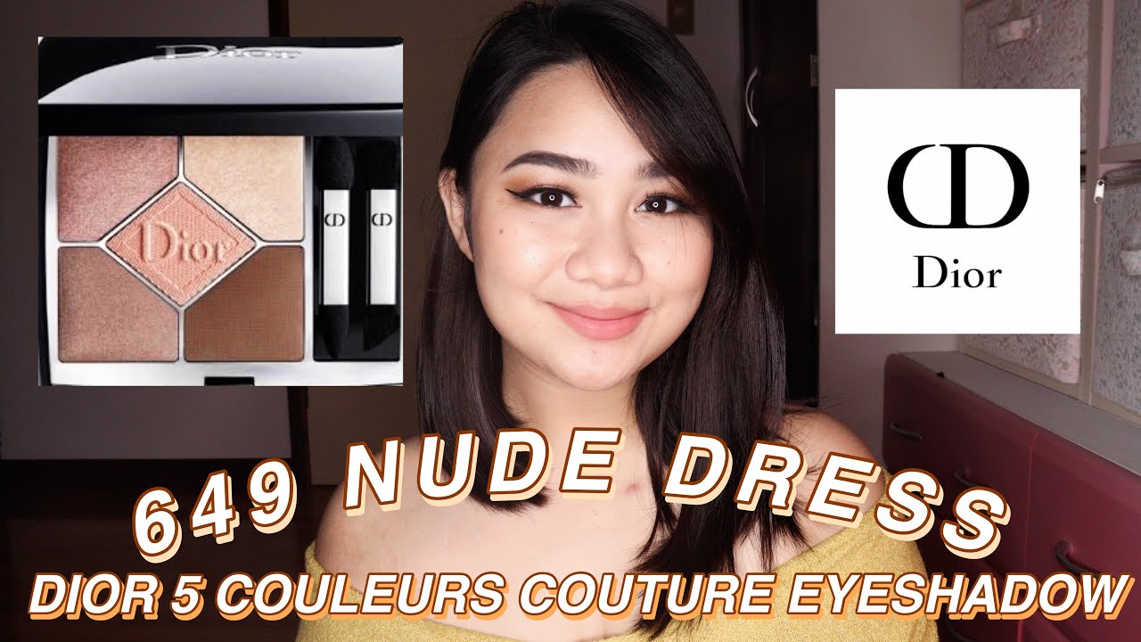 NEW DIOR 5 COULEURS COUTURE EYESHADOW 2020 COLLECTION 649 NUDE DRESS | 2 LOOKS AND SWATCHES ♡