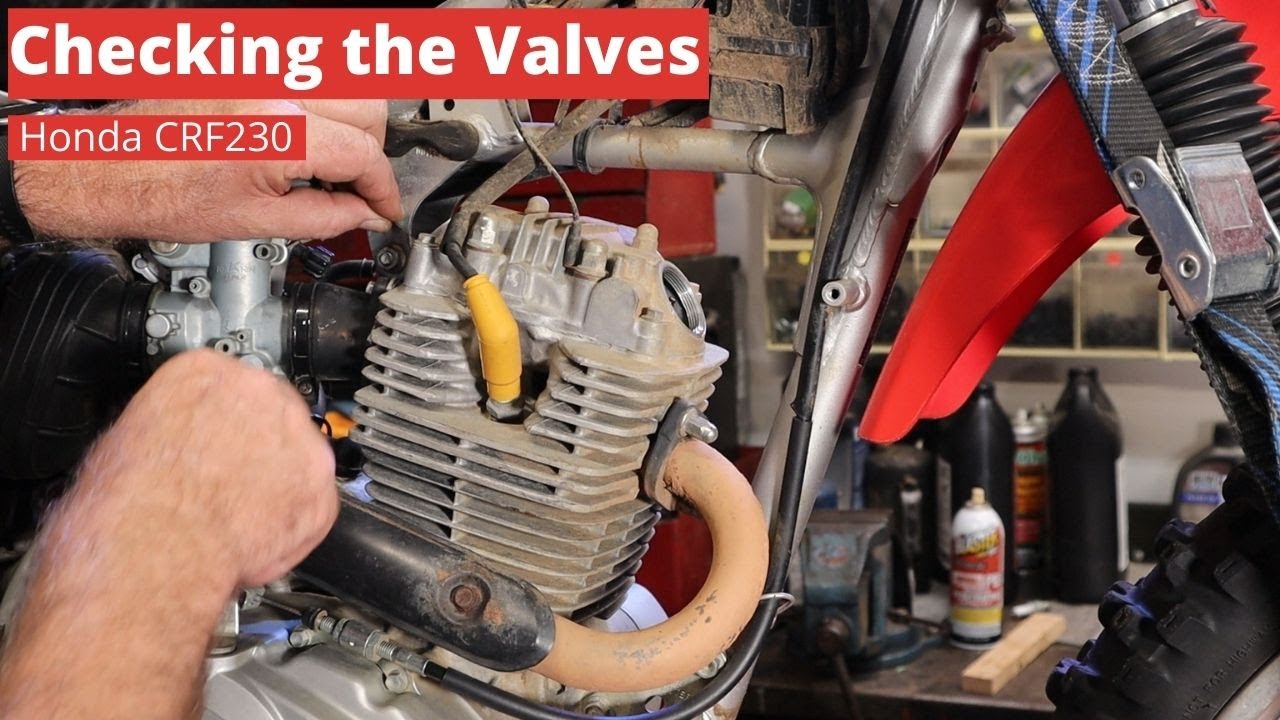 Honda CRF230 Air Filter and Valve Check. We will check the valve and air filter in this Honda