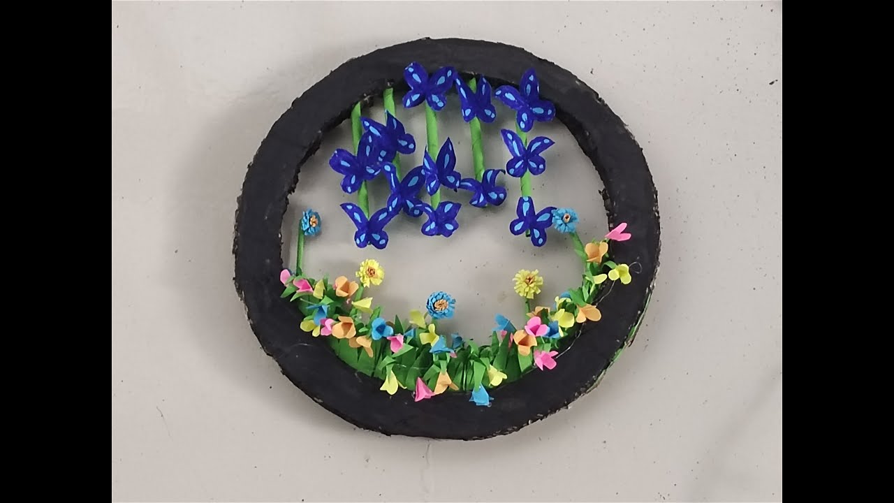 How to make beautiful handmade wall hanging /Easy Wallmate idea. Paper craft.