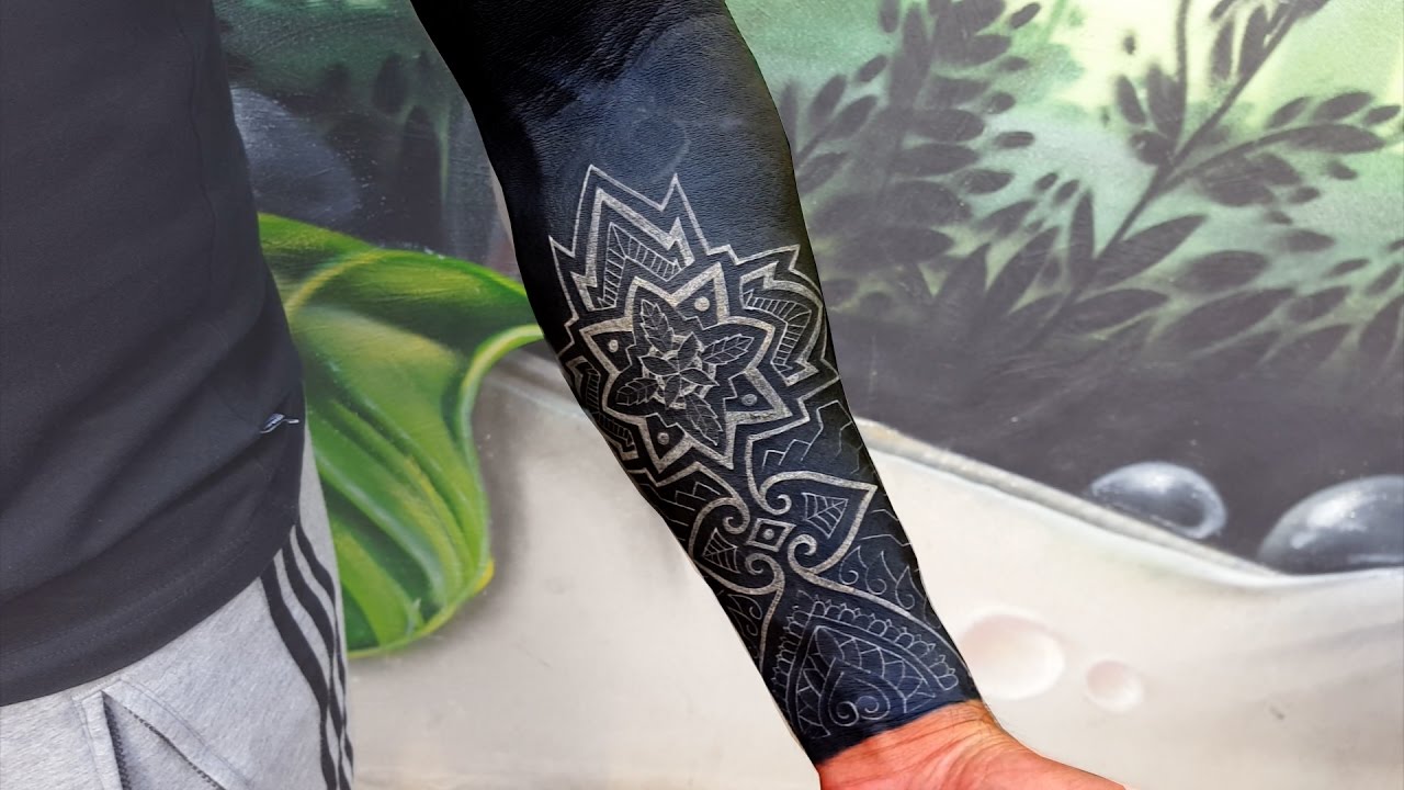 INSANE BLACK SLEEVE WITH WHITE INK