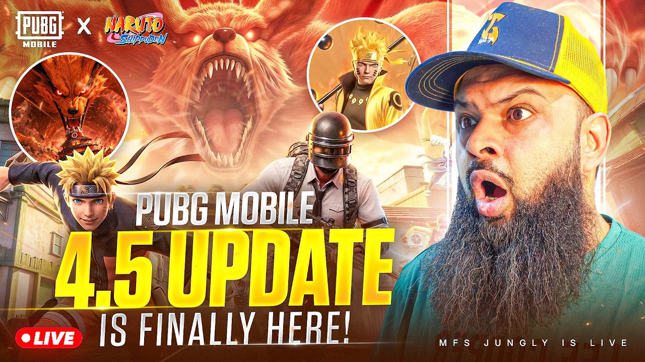 LIVE 🔥 Lets Explore Naruto Shippuden New Update 🐾 PUBG Mobile 4.5