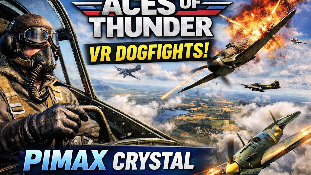 Aces of Thunder in VR – Luftkämpfe fühlen sich SO real an! | Pimax Crystal Super