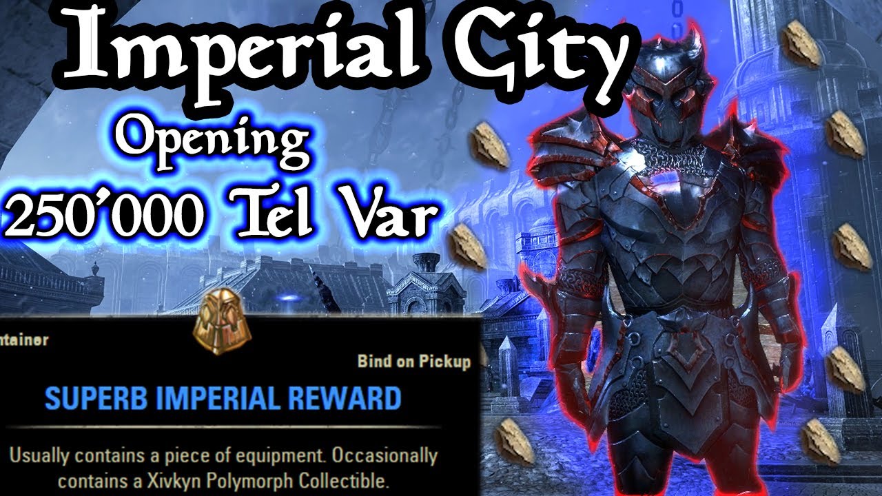 Elder Scrolls Online Opening Imperial Rewards for Polymorphs (Imperial City event)