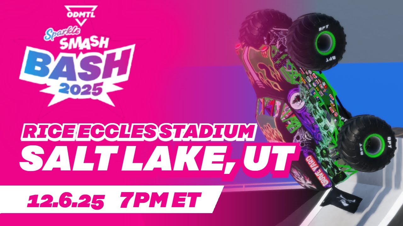 LIVE: SALT LAKE CITY, UT // SPARKLE SMASH BASH // OVERDRIVEN MONSTER TRUCK LEAGUE