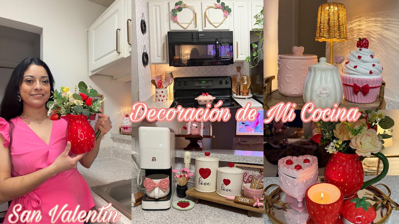 Nueva Decoración de mi Cocina🎀🍓San Valentín💘 #decoration  #sanvalentin  