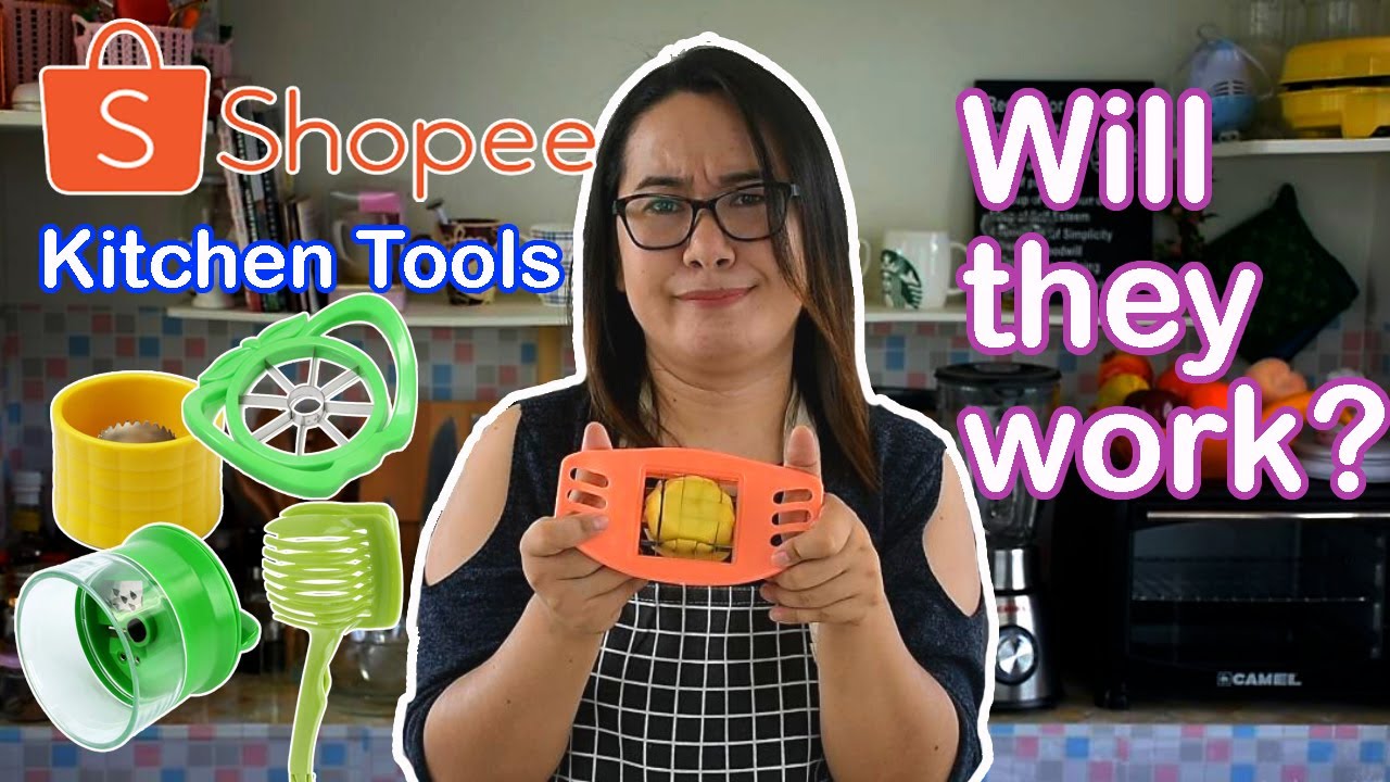 TRIED SHOPEE SMALL KITCHEN TOOLS | KITCHEN CUTTERS REVIEW