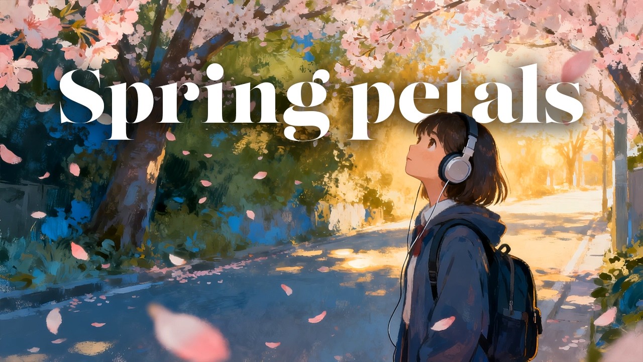 Spring Petals – Aesthetic Lofi Mix 🌸 Chill Beats for Focus & Good Vibes