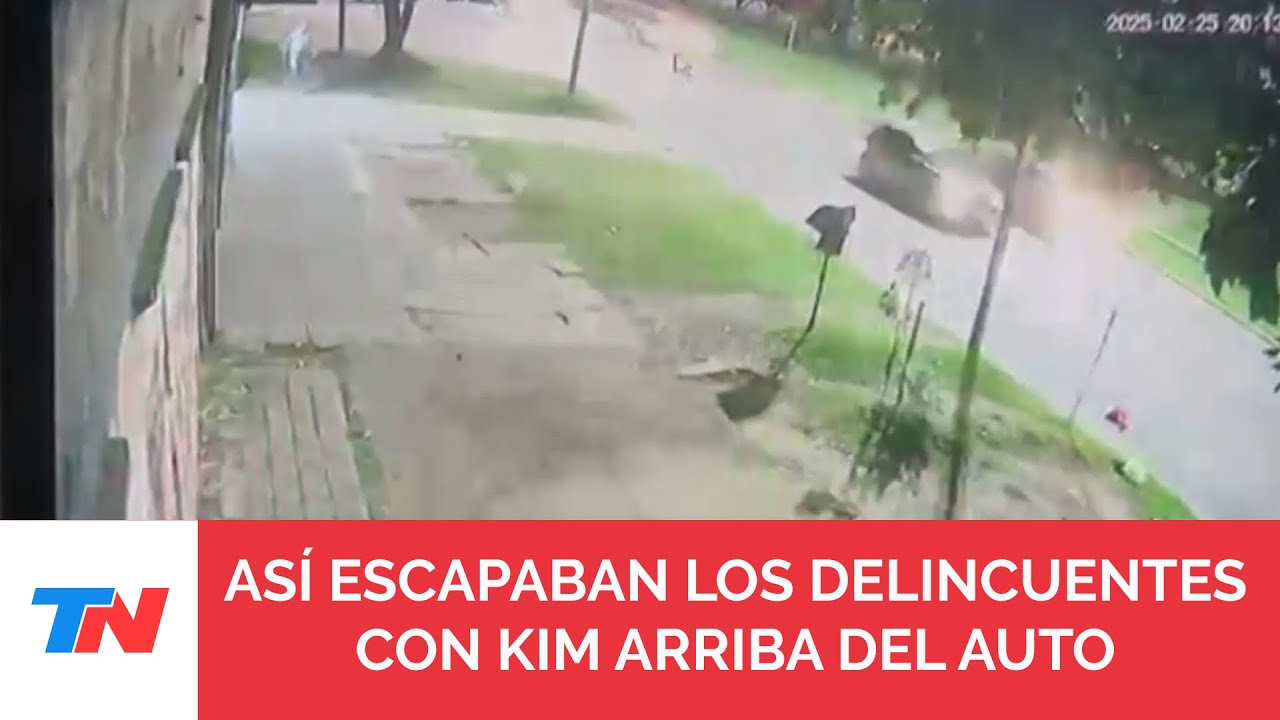 El momento en el que la mamá de la nena asesinada persiguió a los ladrones que le robaron el auto