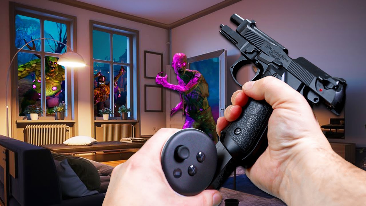 Meta Quest 3 Mixed Reality переносит зомби в вашу гостиную!