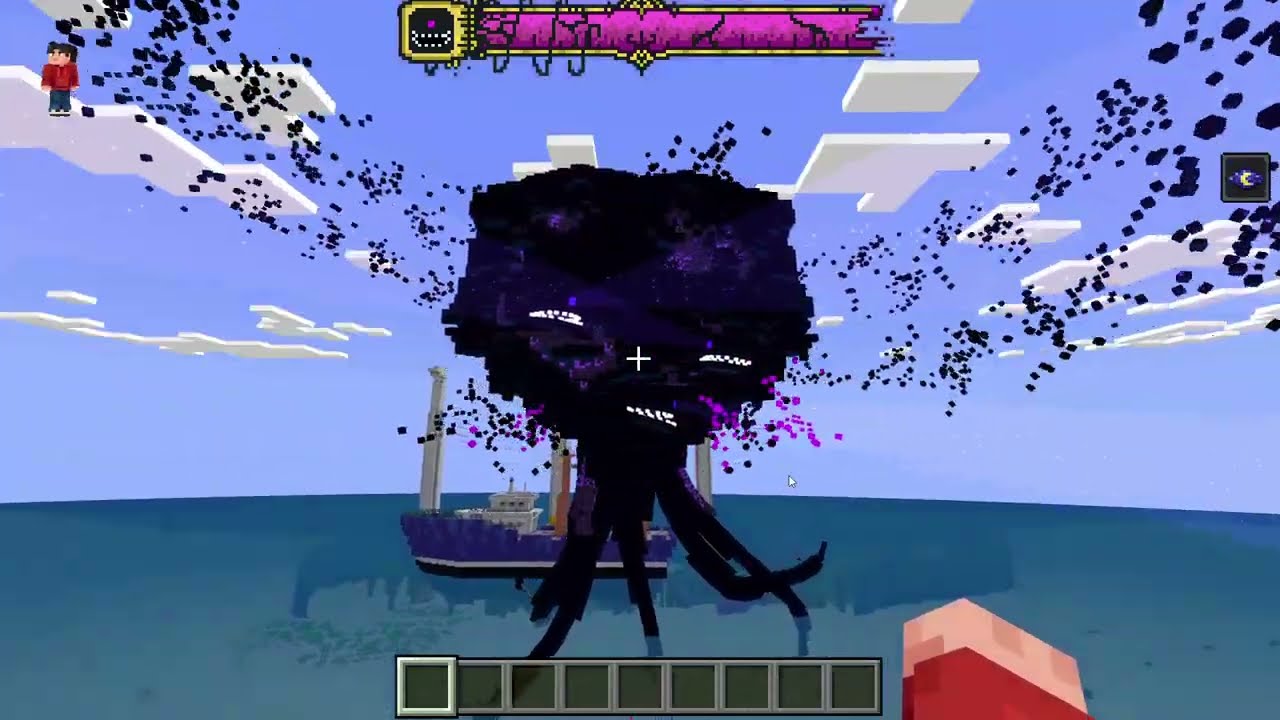 wither storm in city