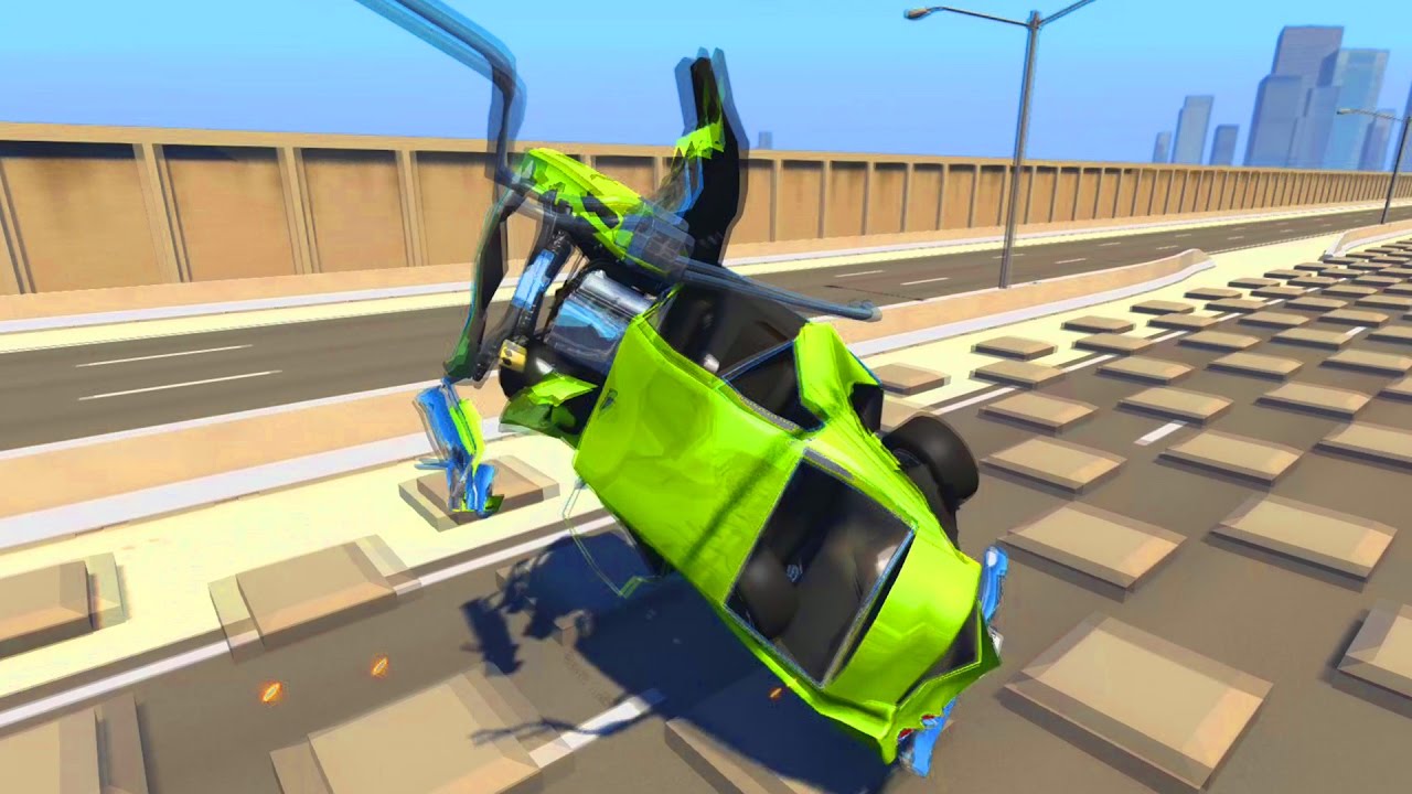 High Speed Bumps Crashes #3 - BeamNG Drive