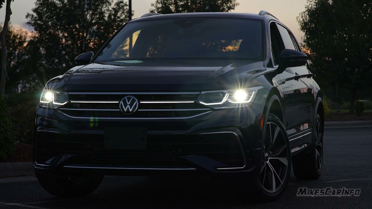 👉 AT NIGHT: 2023 Volkswagen Tiguan SEL R-Line - Interior & Exterior Lighting Overview