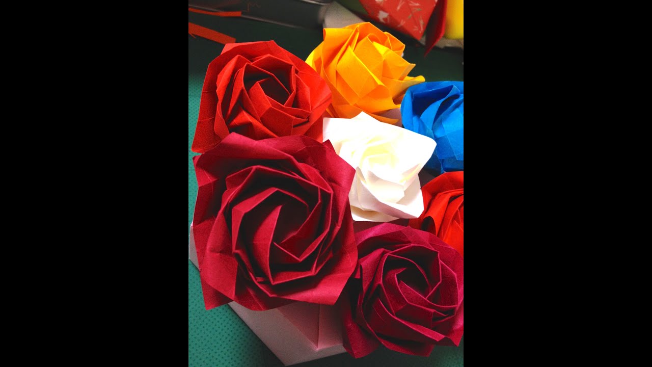 Kawasaki Rose 川崎ローズ（動画のみ）【一枚の紙からリアルなバラの花を折る】