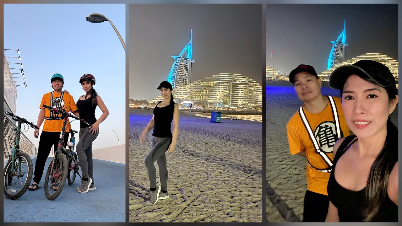 Al Satwa Dubai To Burj Al Arab #ridingbicycle  #cyclingvlogs 