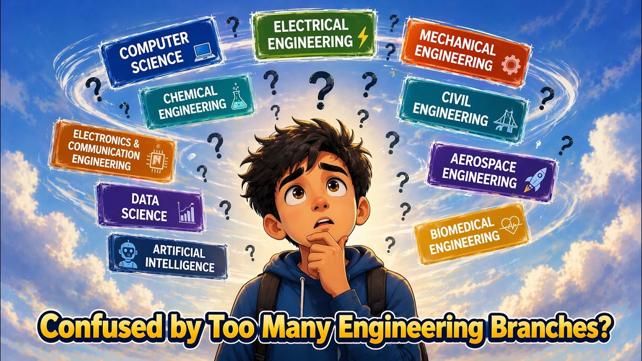 Confused by too many engineering branches? Watch this 3-minute video.