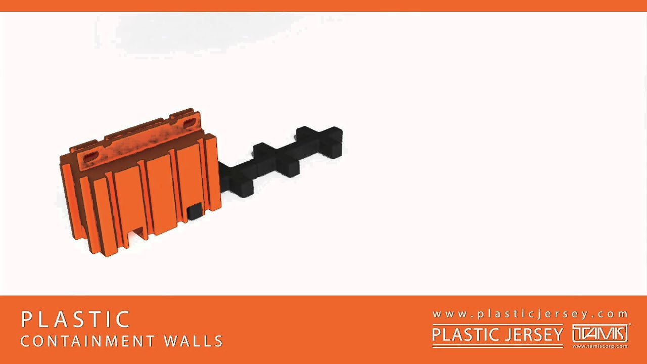 Plastic Interlocking Barriers - Containment Wall