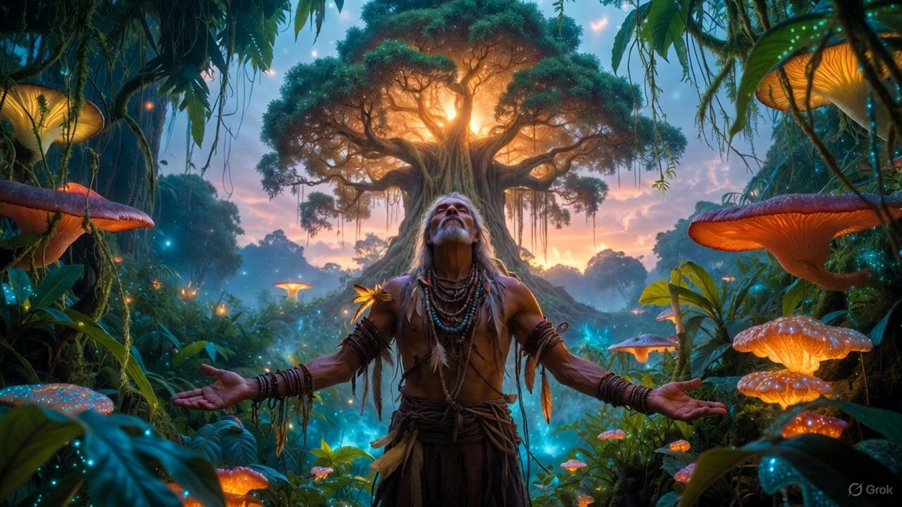🎵 Shamanic Trance: Breath of the Jungle Heart – Primal Drums & Icaros | AI by Acure8