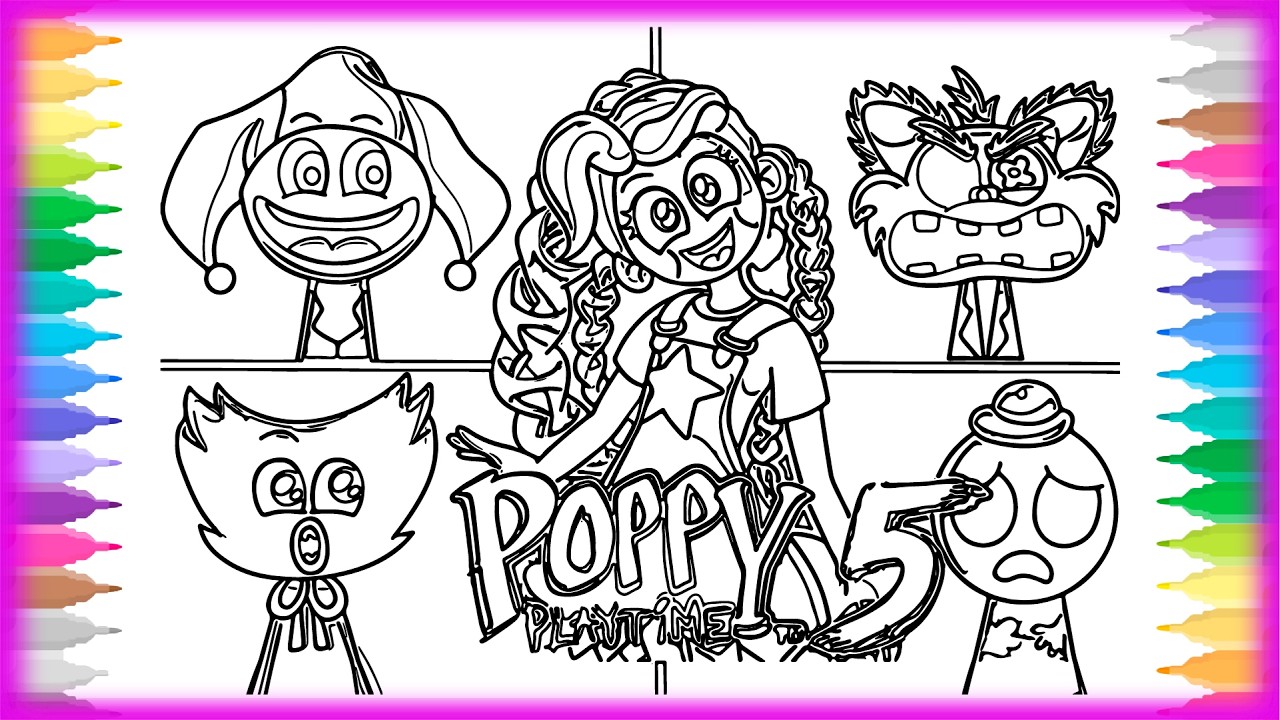 Poppy Playtime Chapter 5 New Coloring Pages / How To Color Lily Lovebraids and Giblet