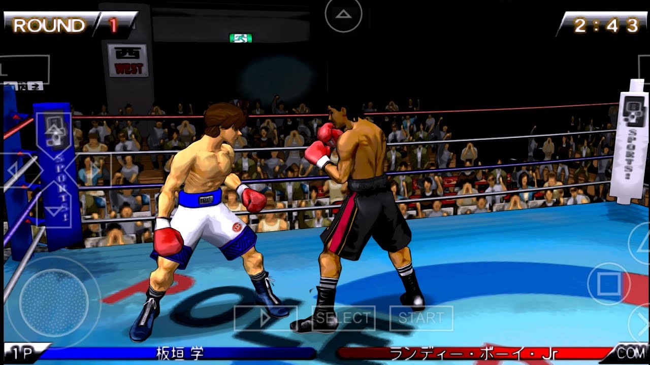 Itagaki vs Randy boy Jr, Hajime no Ippo psp torneo 1° categoría