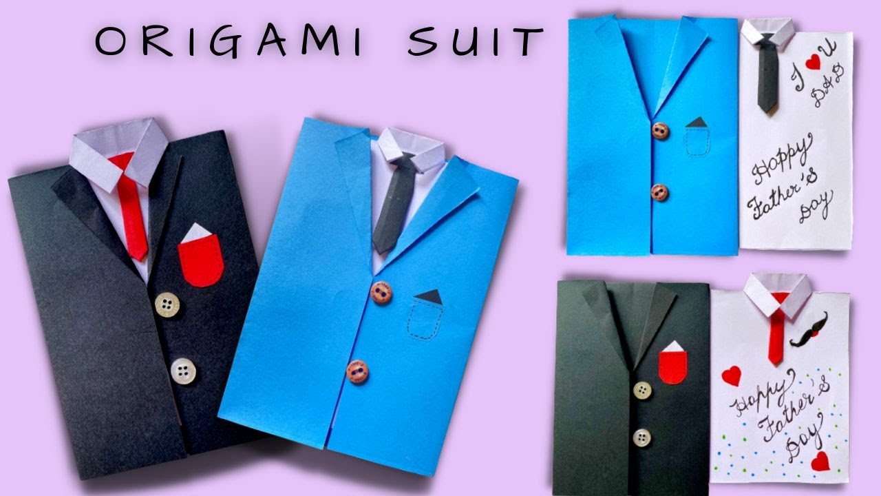 How to Make Father's day Suit Card | DIY Father's Day Greeting Card | DIY Suit Greeting Card