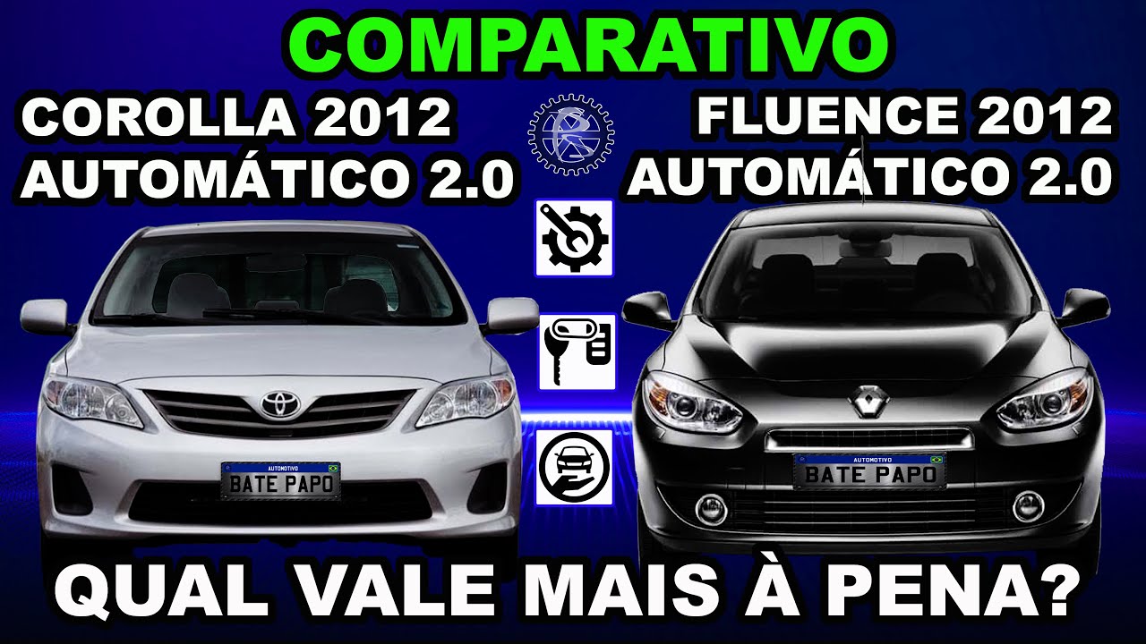 COMPARATIVO - COROLLA 2.0 2012 x FLUENCE 2.0 2012  | QUAL VALE MAIS A PENA PARA MANTER?