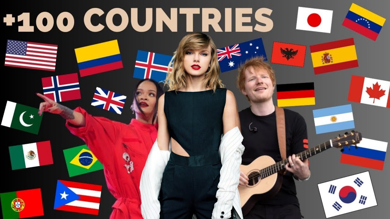 LA CANCIÓN MÁS VISTA DE CADA PAÍS | TOP 1 EN YOUTUBE POR PAÍS | +100 Países | Bogarth' Music Stats