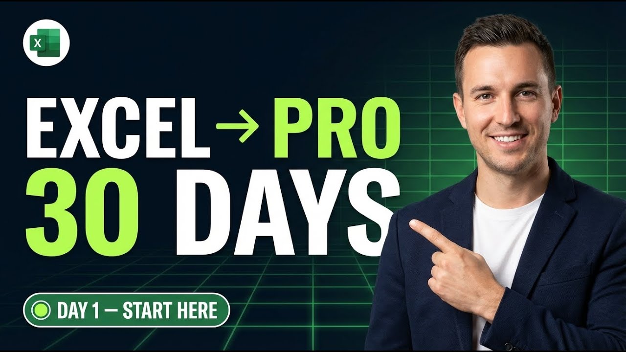 Become an EXCEL PRO in 30 Days (COMPLETE COURSE!) | Day 1