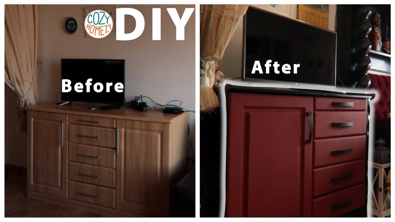 DIY Dresser Makeover: Resize, Repaint and Turn a Dresser to TV Stand