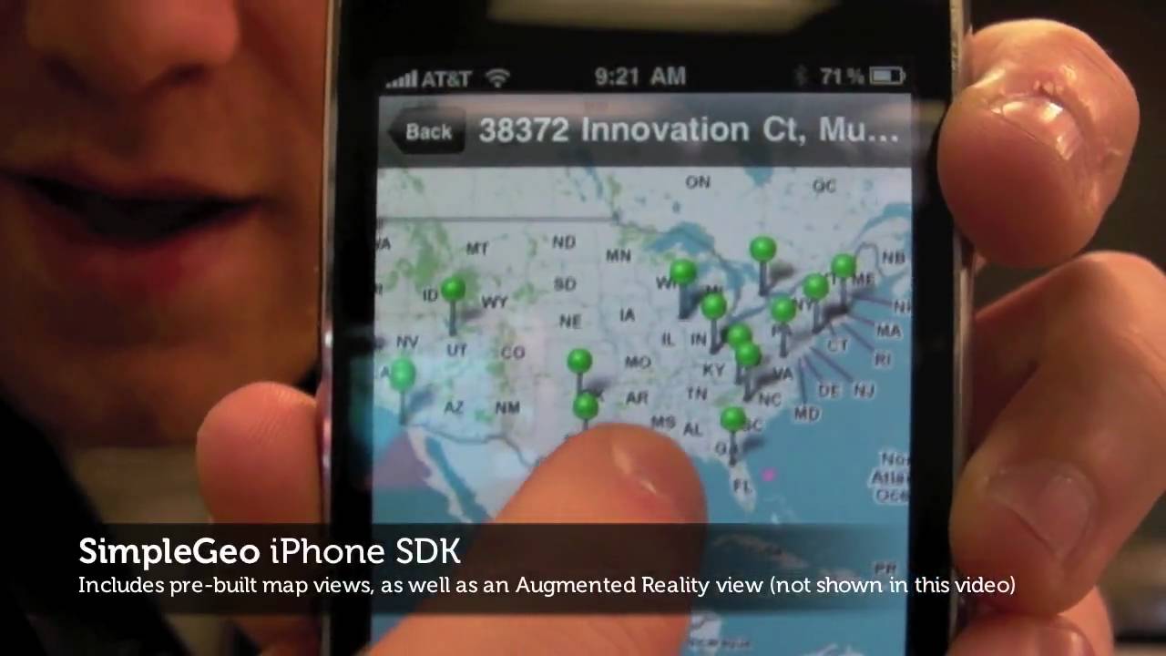 StickyBits uses SimpleGeo