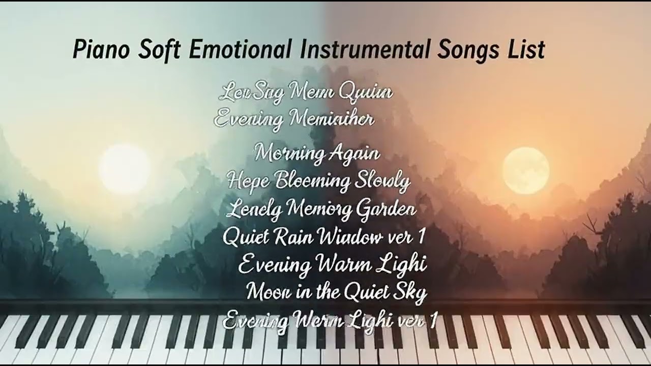 Sad & Emotional Piano Instrumental | Soft Piano Music