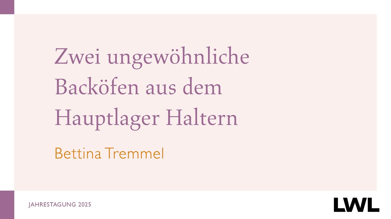 Zwei ungewöhnliche Backöfen aus dem Hauptlager Haltern am See