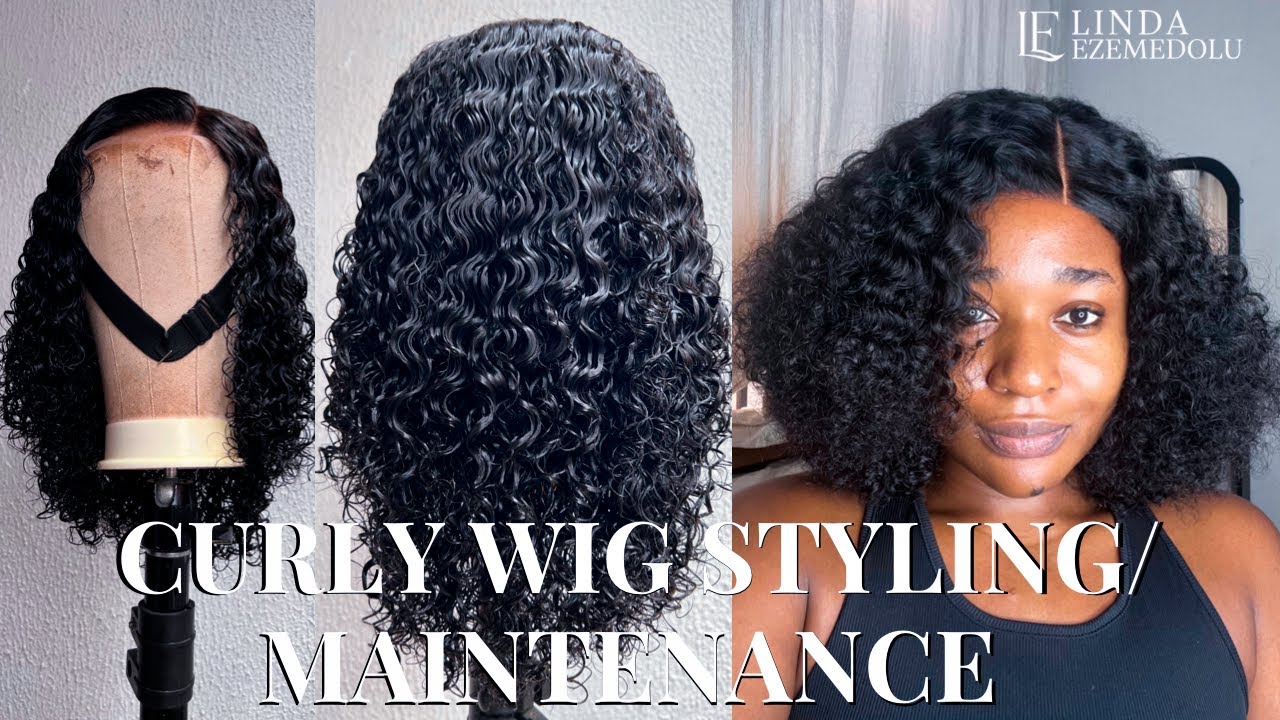 HOW TO STYLE YOUR CURLY HAIR: KINKY, DEEPWAVE, PIXIE CURL -Lace Cutting FT. ENLBEAUTYHAIR