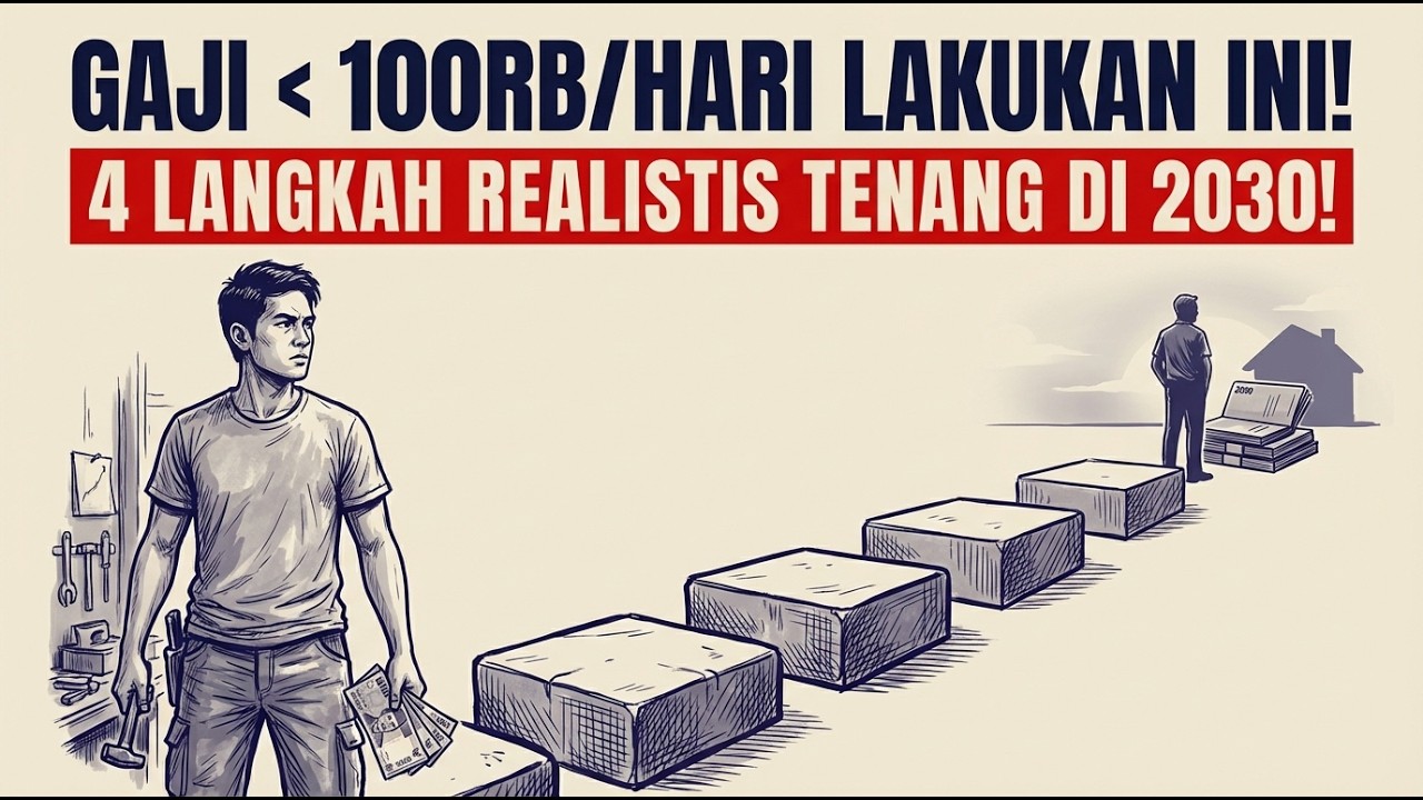 PENGHASILAN DI BAWAH 100RB/HARI LAKUKAN 4 LANGKAH REALISTIS INI: LIHAT 2030 NANTI BERAPA TABUNGANMU