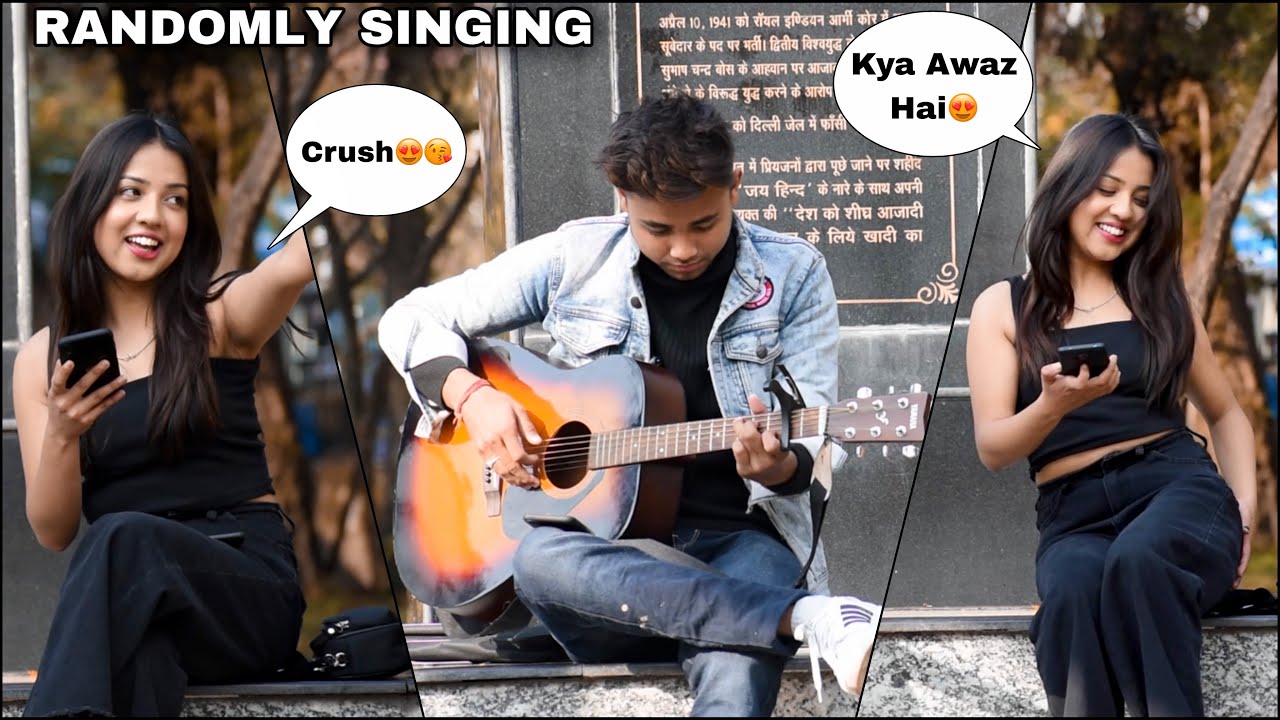 Picking Up Girl Prank | Randomly Singing In Public With Cute Girl | Epic Reactions😍 | Jhopdi K